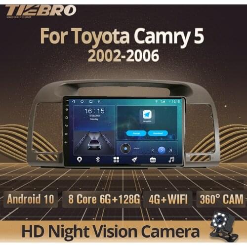 2DIN Android 10 Car Radio For Toyota Camry 5 2002-2006 Car Video Auto Radio GPS Navigation Stereo Receiver Car Multimedia Player