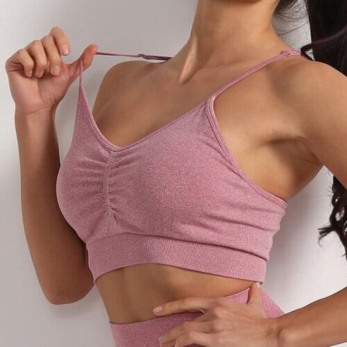 Seamless Sports Bra Fitness Women Sportswear Sport Top Bras For Fitness Underwear Gather Shockproof Running Lingerie 11 Colors