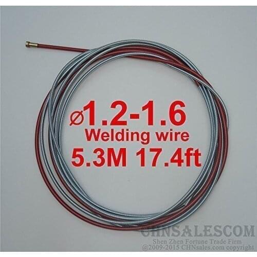 CHNsalescom MIG MAG Welding Standard Liner 1.2-1.6 Welding Wire Euro Connectors 5.3M 17.4ft