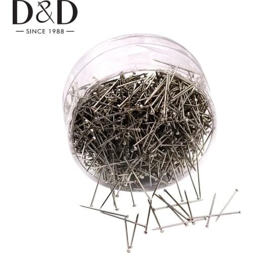 D&D 900pcs Stainless Steel Straight Pins 26mm Dressmaker Pins DIY Craft Needle Making Head Pins Sewing Needles Accessories