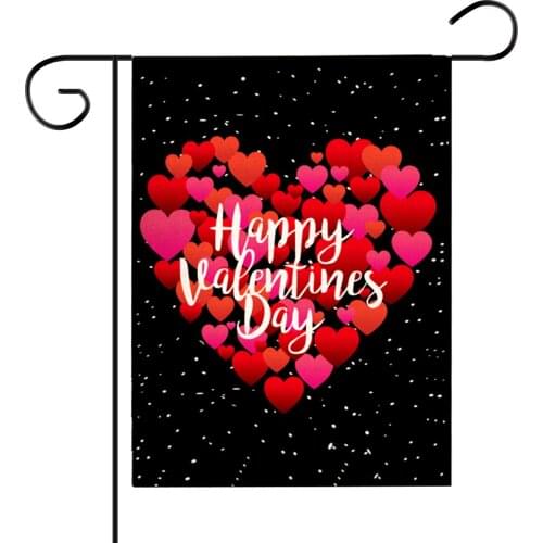 Valentines Day Garden Flag Vertical Double Sided Flag Home Garden Yard Decor 12.6 x 18.5in