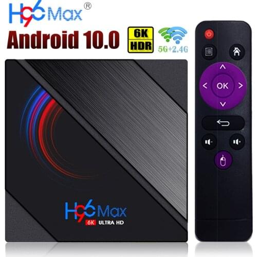 H96 Max TV Box Android 10.0 6K 3D Wifi 2.4G&5G Netflix Allwinner H616 2G 16G RAM 16 32 64G ROM for Youtube Media Player Top Box
