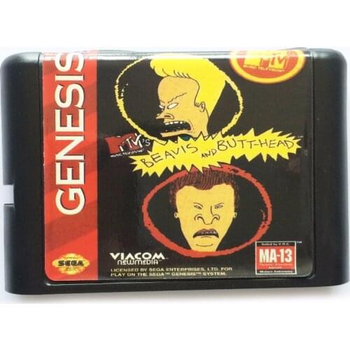 Beavis and Butt-head 16 bit MD Game Card For Sega Mega Drive For SEGA Genesis