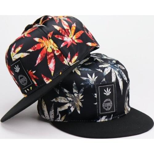 Summer Cotton Maple Leaf Embroidery Cap Mens and Womens Outdoor Hip Hop Sunscreen Baseball Caps Leisure Travel Gorros Panama