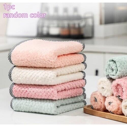 Kitchen Daily Dish Towel Dish Cloth Kitchen Rag Non-stick Oil Thickened Cloth