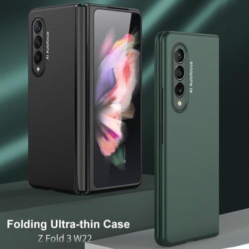 Matte Thin Protective Back Cover Case for Samsung Galaxy Z Fold3 5G Fold 3 2 Fold2 Shock Proof Cell Phone Bag Funda