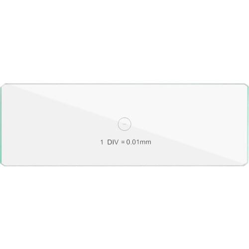 0.01mm Microscope Stage Micrometer 1DIV Optical Glass Calibartion Measurement Ruler For Stereo Micro./Biological Microscope