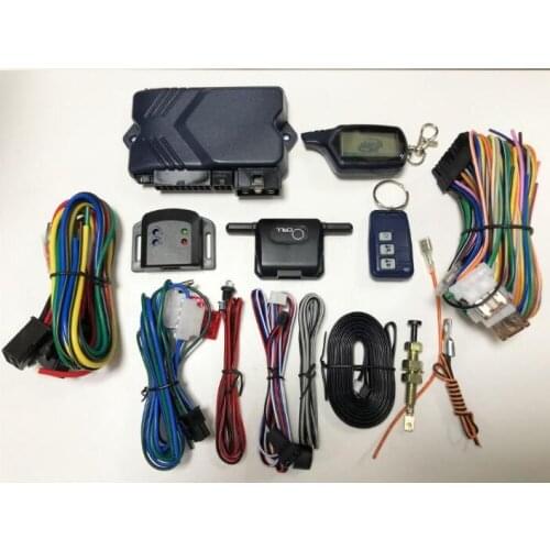 Upgrade Anti-Theft Device Two-Way Car Alarm System With LCD Remote Control and Engine Start Security Alert for russian B 9