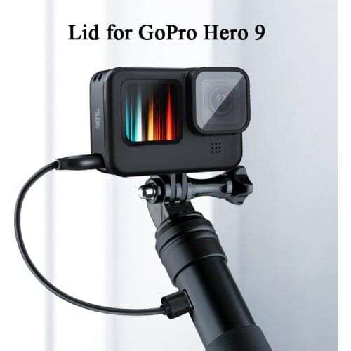 NEW For GoPro 9 Battery Side Cover Lid Removable Easy Type-C Charging Cover Port For Go Pro Hero 9 Black Action Cam Accessories