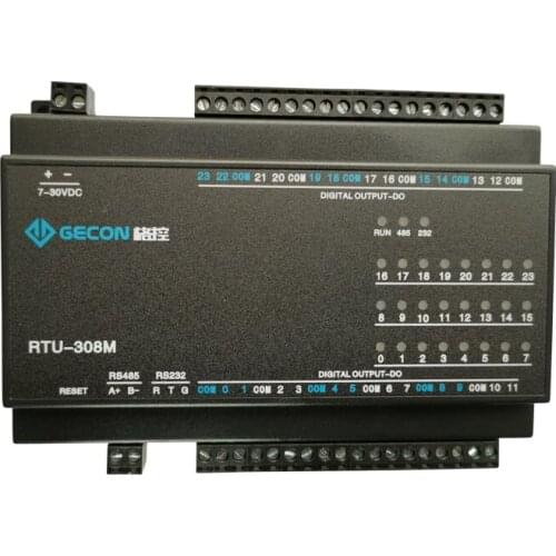 24 way normally open relay control module, RS485 interface Modbus RTU protocol IO module 5A250V