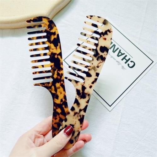 New Acetate Hair Combs Colorful Hairdressing Comb Hair Brush For Women Girls Hair Styling Tool Anti-static For Women Girls