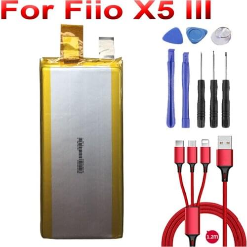100% new Battery for Fiio X5 III Gen 3 Player in stock+USB cable+toolkit