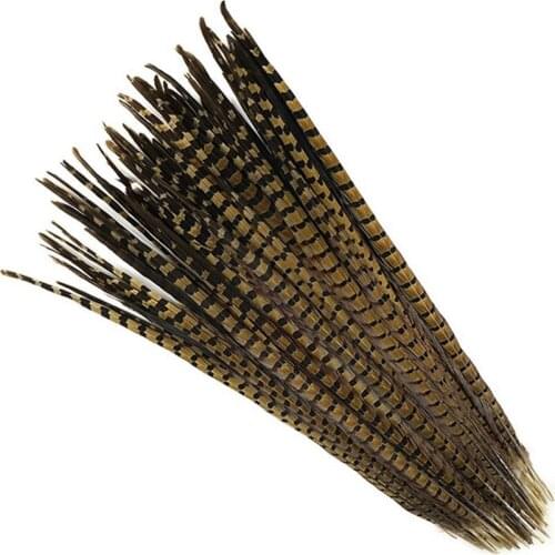 Wholesale 50pcs / lot Natural color pheasant tail feathers 18-20 inches / 45-50 cm Wedding stage decoration