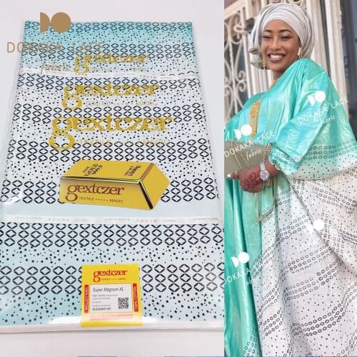 5 Yards Shining Austria Quality 2021 Gextczer Jacquard Guinea Brocade Material 100% Cotton Bazin Riche Original Dresses Sewing