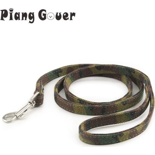 Pet Leashes Cat Outdoor Supplies Camouflage Canvas Dog Leashes Green Dog Leash For Puppy