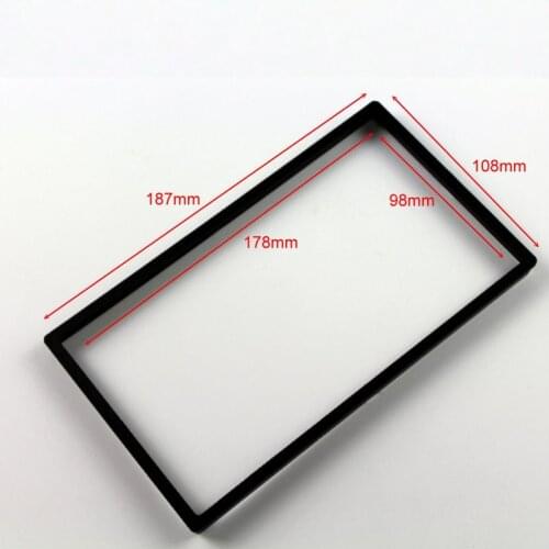 187mm*108mm 2 DIN ABS Plastic Frame Panel Fascias For Aftermarket Radio Stereo DVD Player GPS Navigation Installation