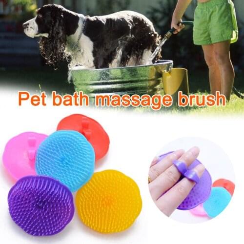Pet Hair Growth Shampoo Scalp Body Massager Clean Brush Comb Pets Products Fp8