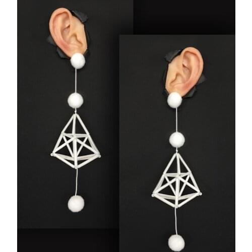 DARKNESS LAB Original Designer Handmade Geometry Earrings Jewelry for Women Girls Cool Fashion Darkly Minority Party Accessory