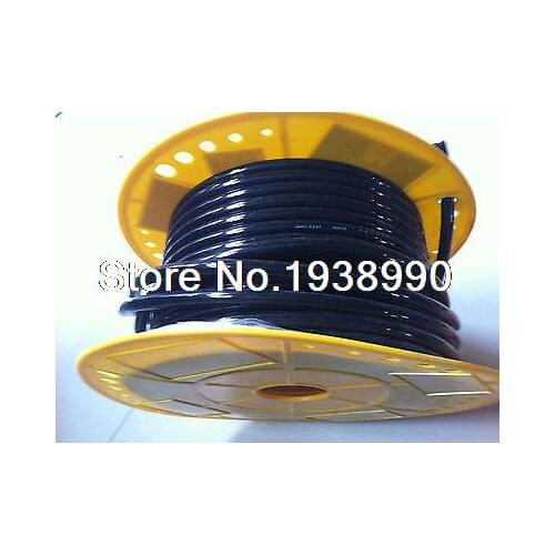 Tube PU Pneumatic Hose 4mm x 6mm for pneumatics 25meter Black color