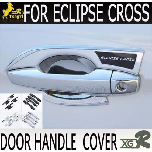 XGR outside door handle cover chromed part front and rear 4 pcs part for Eclipse Cross 2018 2019 ACCESSORY body part