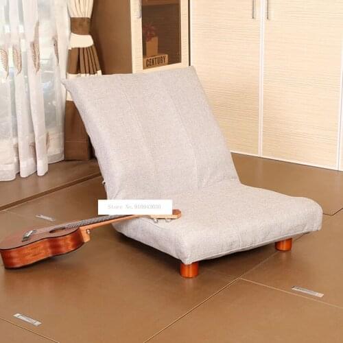 014HPZA Foldable Single Sofa Adjustable Living Room Lazy Computer Sofa Balcony Mini Window Chair Tatami Sofa Chaise Lounge