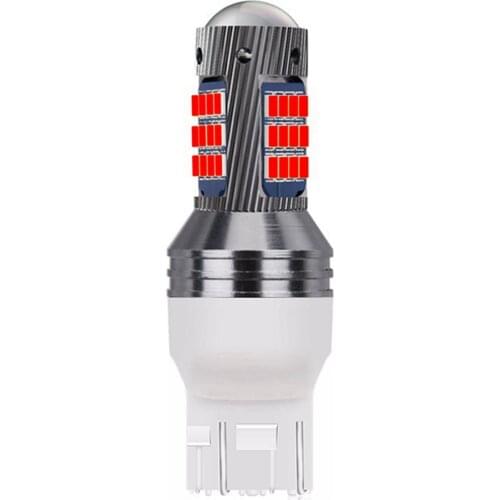 1PCS New T20 7443 W21/5W Super Bright 2016 LED Car Tail Brake Bulb Turn Signals Auto Rear Fog Lamp DRL Light Red White Yellow