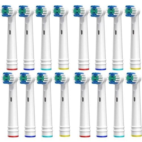 16pcs Precision Clean Oralb Heads for Oral B Pro 1000 1500 3000 5000 6000 8000 9000 Vitality, Triumph ,3D Excel & More