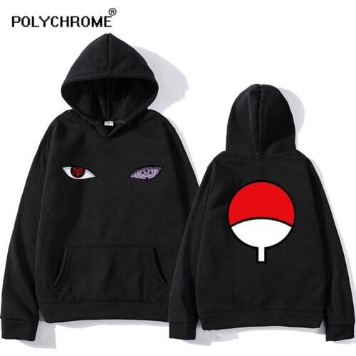 2021 Arrival Harajuku Anime Hoodies Men Haruno Uchiha Uzumaki Hatake Eyes Print Pullover Sweatshirt Hip Hop Streetwear Clothing