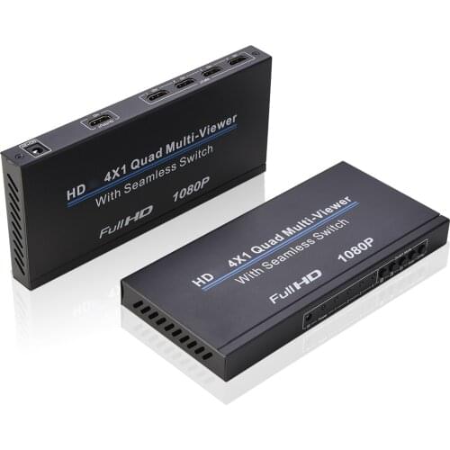 4x1 HDMI-compatible Multi-viewer Quad Screen Display Multiviewer Seamless Switcher 1080p Full HD Switch 4 Channel Output Monitor
