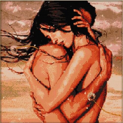 SHANSHIYOUPIN Diamond Embroidery 5D Rain Lovers Diamond Painting Full Diamond Mosaic Needlework Crafts Home Paintings