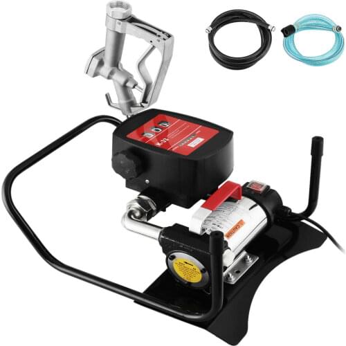 VEVOR Automatic Oil Pump 220 V Diesel Electric Transfer Pump Oil Suction Pump 40 L / min Self-Suction Fuel Pumps with Flow Meter