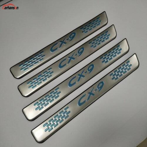 Car Accessories For Mazda Cx-9 Cx 9 Cx9 Stainless Steel Threshold Pedal Door Trim Door Sill Cover Protector Car Styling Stickers