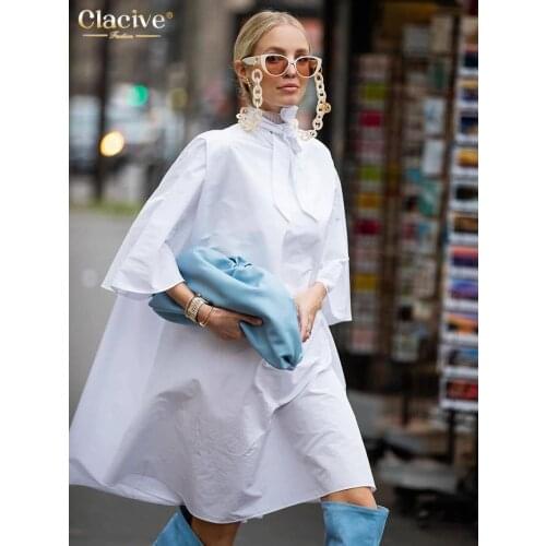 Clacive Womens White Shirts
