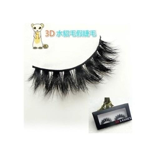 2017 hot sale 1 Pair 3D mink False Eyelashes 100% Real Mink handmade Eyelashes Cross Handmade Makup High quality False Eyelashes