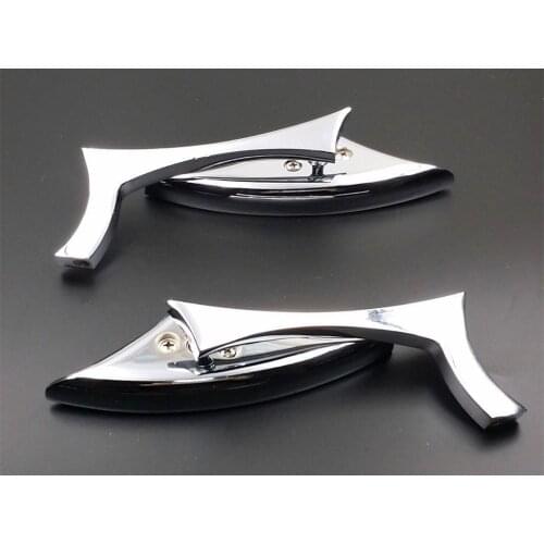 Chrome Spear Motorcycle Rearview Mirrors Cruiser Chopper Street Bike VT VN VTX