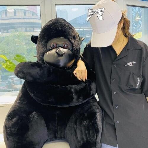 50cm/20cm Simulation Chimpanzee Plush Naughty Monkey Plush Toy Birthday Gift Hug King Kong Childrens Toys Wholesale