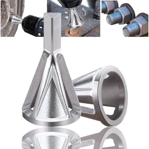 SMARLAN HSS Deburring Chamfer Tool External Deburring Drill Bit Remove Burr Tool for Metal Drilling Tool Deburring Chuck Tools A