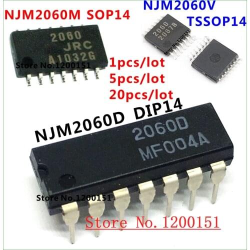 JRC2060 NJM2060 2060 NJM2060M SOP-16 NJM2060V TSSOP14 NJM2060D 2060D DIP14