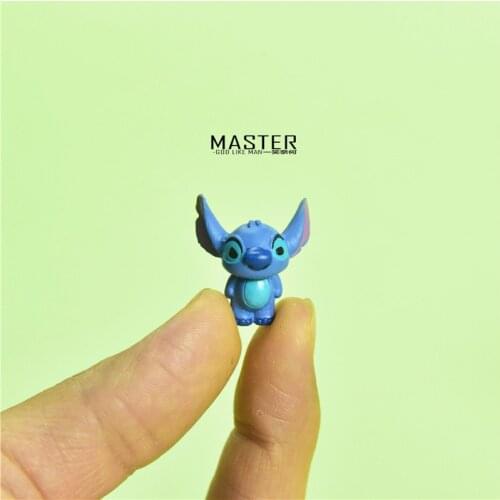24piece 2cm classical the cute stitch very small microlandschaft figures toys Lovely cartoon Miniature doll model toys