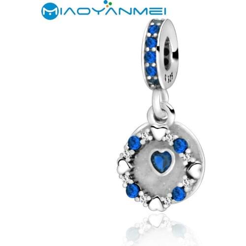 Lady Gift 925 Sterling Silver Beads Fit Original Pandora Bracelets Ring of Hearts Dangle Charm Women DIY Fashion Jewelry