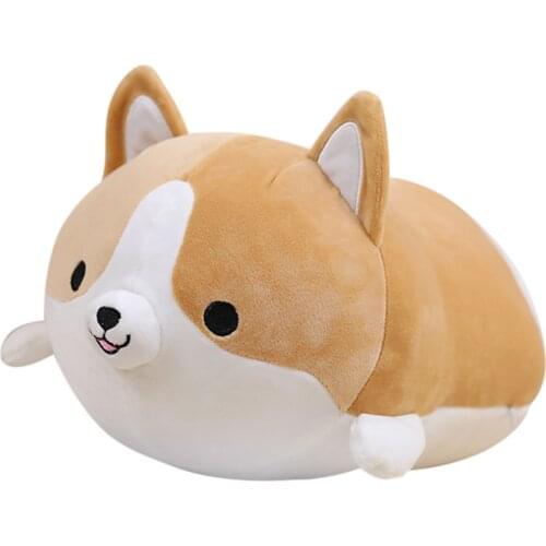 New 35cm Cute Corgi Dog Plush Toy Stuffed Soft Animal Cartoon Cushion Sofa Decor