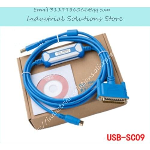 New SC-09 Programming Cable PLC Data Cable Download Cable Communication Cable FX Serial Serial PLC USB-SC09 Apply To FX & A PLC
