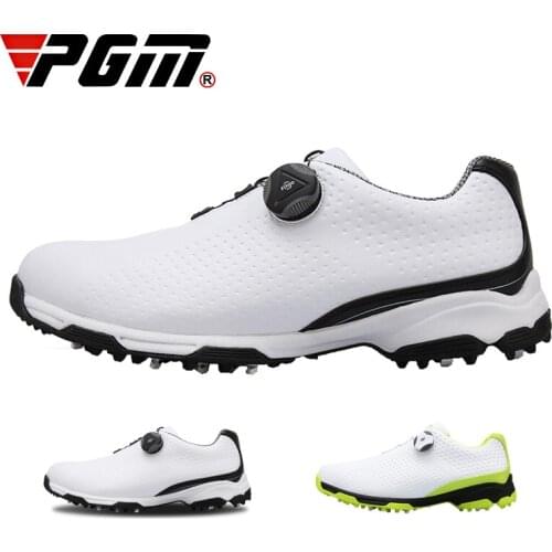 PGM golf shoes mens waterproof shoes breathable mens shoes rotary laces outdoor sports shoes