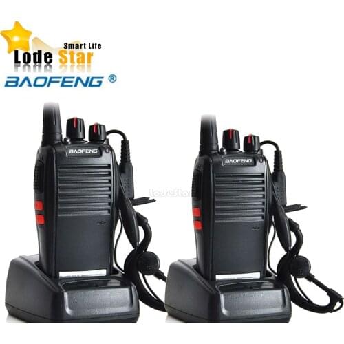 2PCS Original Baofeng BF-777S Walkie Talkie Transceiver UHF Intercom Pofung 777S Two Way Radio Handheld cb Radio with Earphone