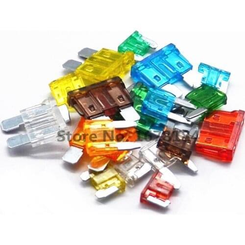 100pcs Auto Car Truck ATC Fuse Car Fuse Blade 1A 2A 3A 5A 7.5A 10A 15A 20A 25A 30A 35A 40A