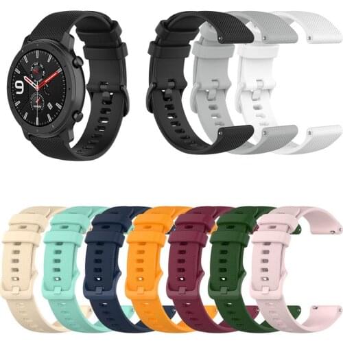 Silicone ремешок Band For Amazfit bip Strap for Huami Amazfit GTR 47mm 42mm / GTS / Amazfit Stratos 3 Pace Watchband Correa