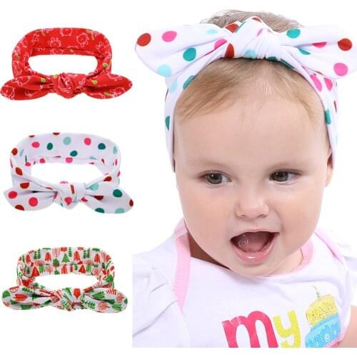 Christmas baby print headband