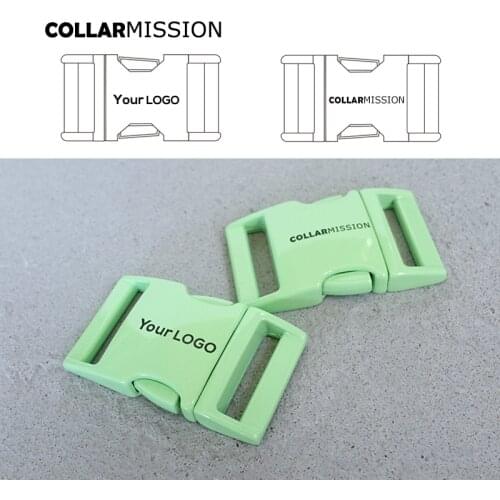 Retailing engraved green metal buckle quick side release 25mm ， we provide laser engraving service customize LOGO CCK25G