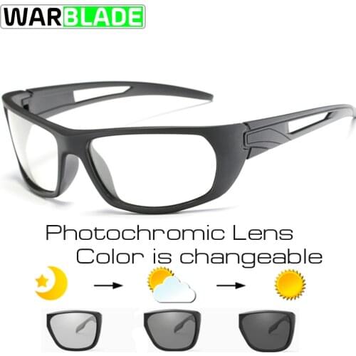 Sport Photochromic Polarized Glasses Cycling Eyewear Bicycle Glass MTB Bike Bicycle Riding Fishing Cycling Sunglasses WarBLade