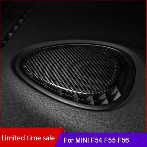 Carbon FiberDashboard Center Console Air Outlet Decoration Sticker For MINI ONE COOPER S F54 F55 F56 F57Car Interior Accessories
